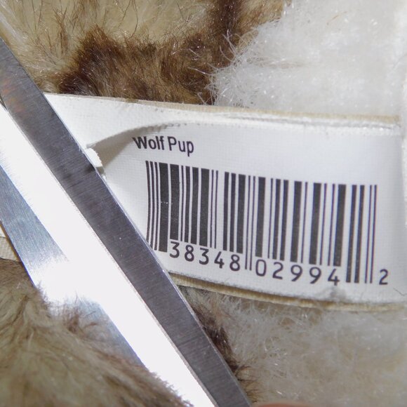 Folkmanis Wolf Pup Full Body Hand  Puppet Gray Brown White 16" Plush Stuffed - Picture 5 of 9